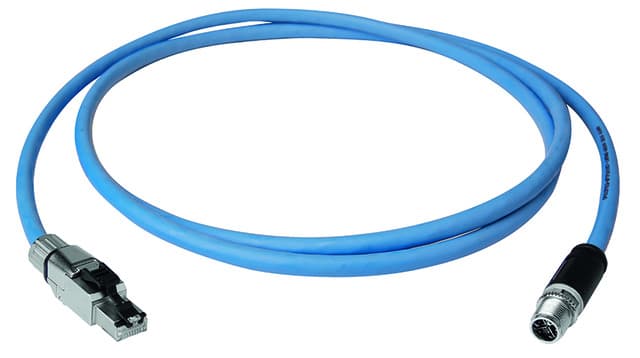 Telegaertner L80100A0003 M12x1 to RJ45 Cat.6A Cable Assembly