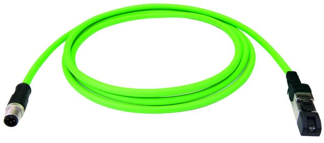 Telegaertner L80314A0000 M12x1 to RJ45 Cat.5 Cable Assembly