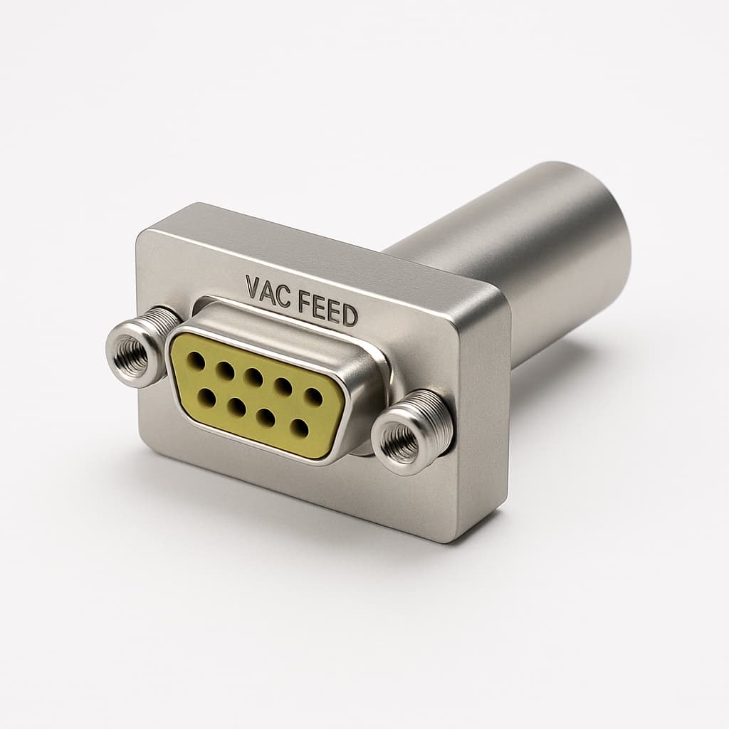 SAVAC15M/SI.0/AA 15P Sub-D VAC Feedthrough — illustrative AI-generated image