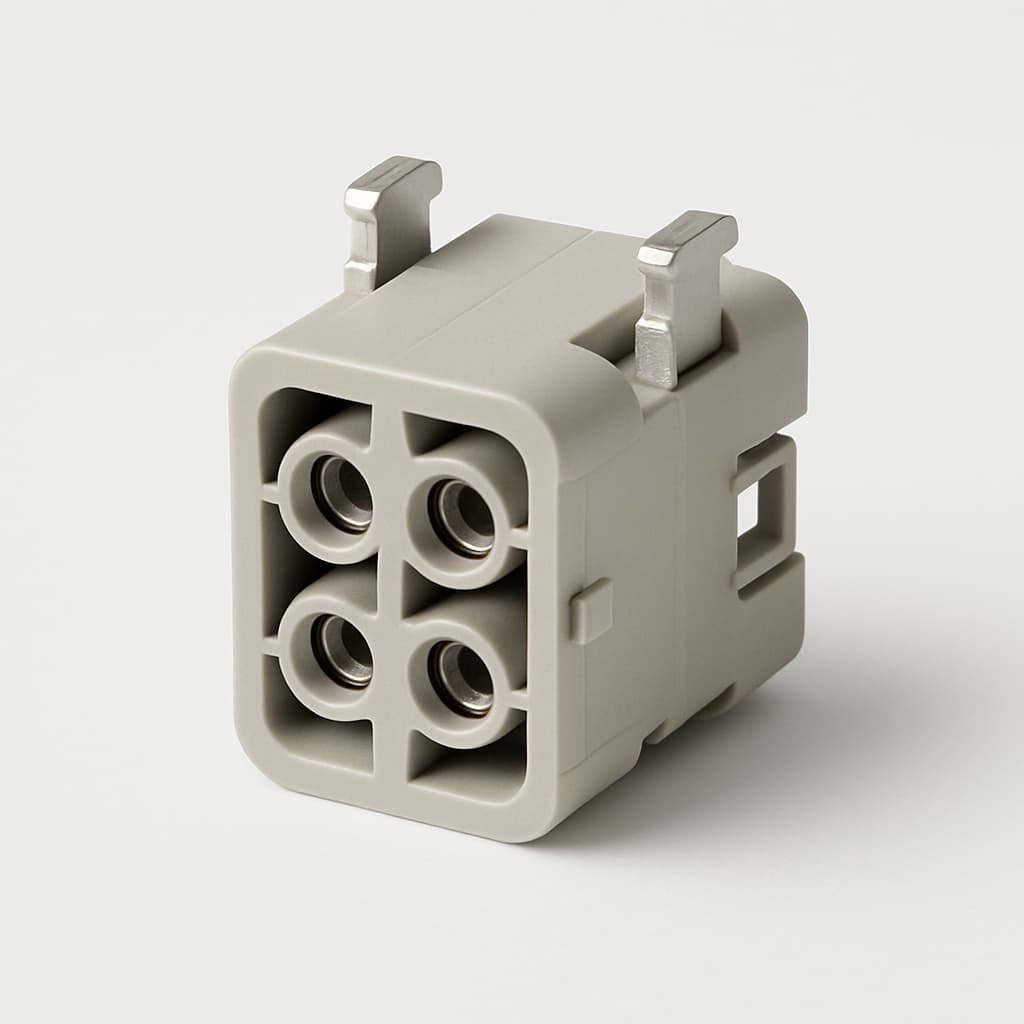 09 14 042 3101 Han DD Quad Female Module — illustrative AI-generated image