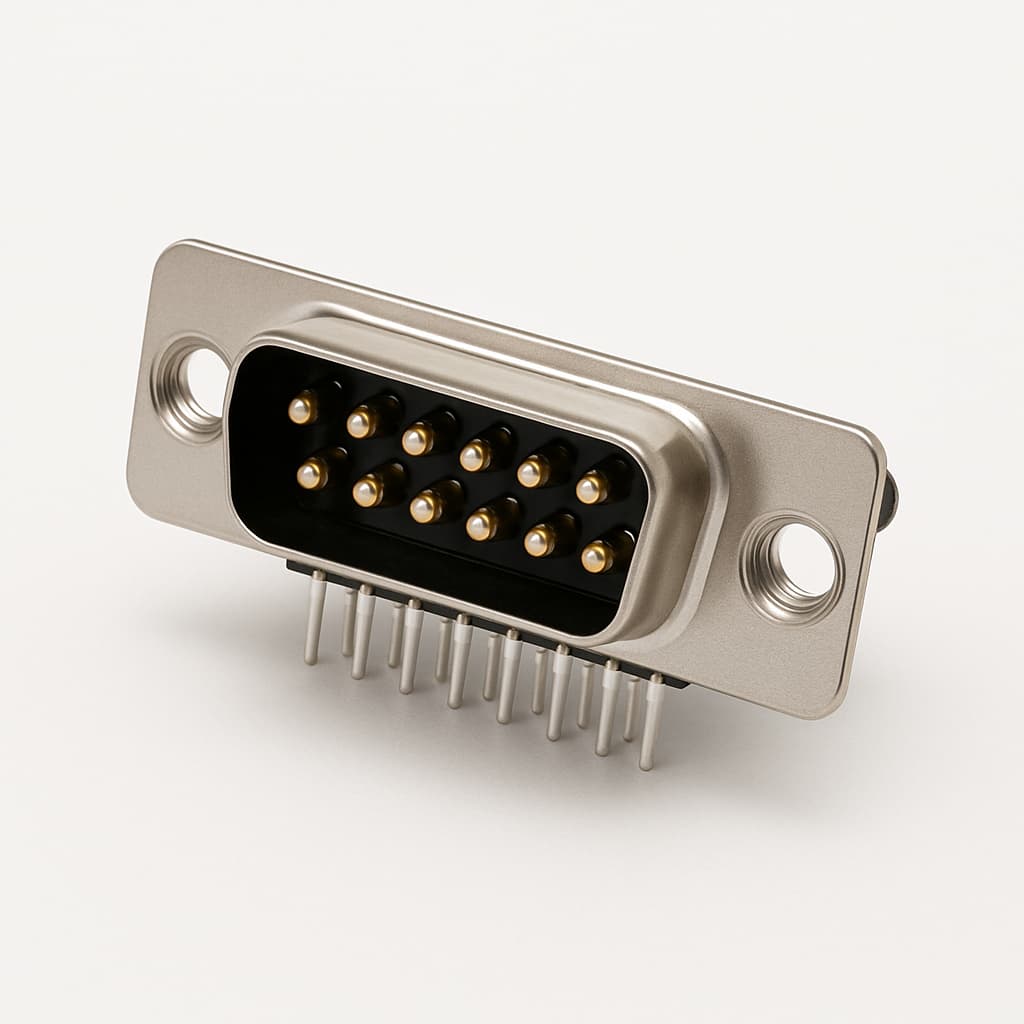 Molex / FCT FC15P5G1-6324 D-Sub 15P PCB Filter Connector M3 — illustrative AI-generated image