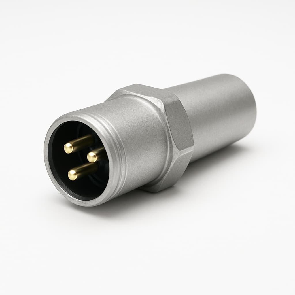 ODU S42A2S-P03MSN9-450S 3P Male Connector — illustrative AI-generated image