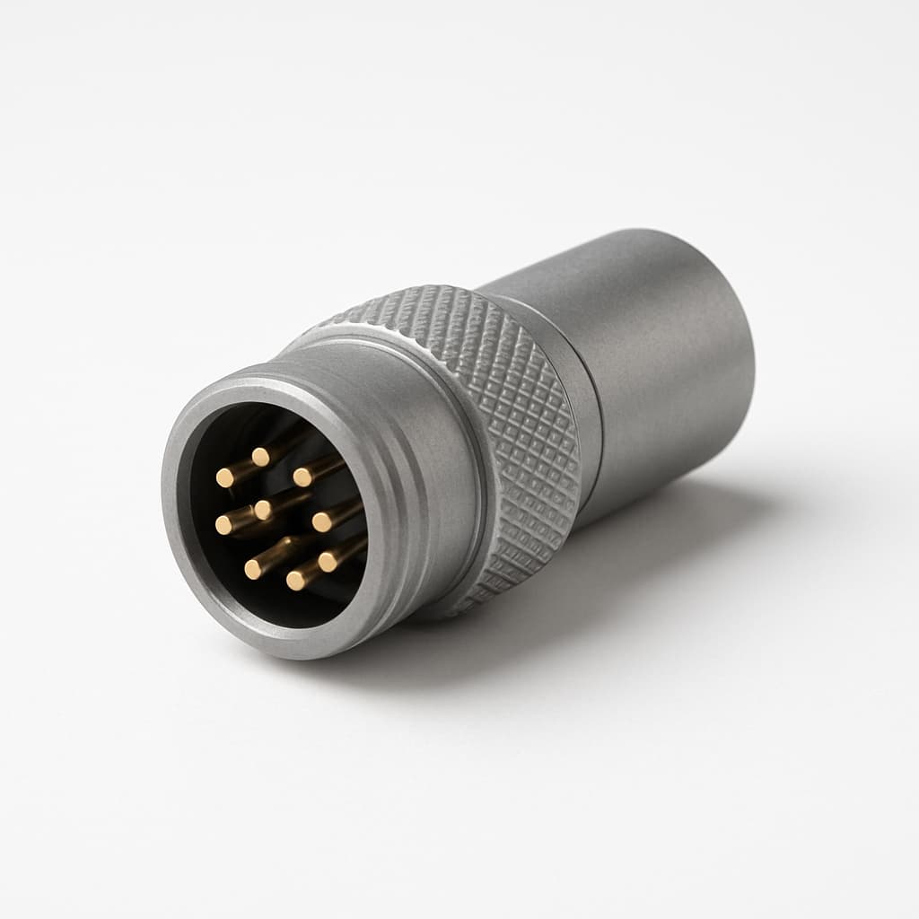 ODU S42C1S-P08MJG0-750S 8P Male Connector — illustrative AI-generated image
