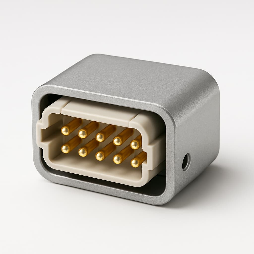 ODU S42C2S-P10MJG9-750S 10P Male Connector — illustrative AI-generated image