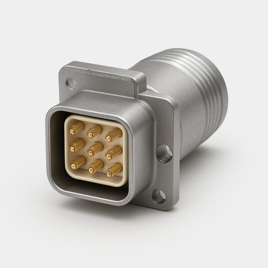 ODU S42C1S-P12MFD9-750S 12P Male Connector — illustrative AI-generated image