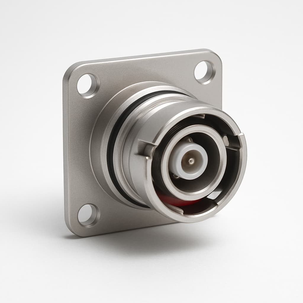 EXA.0S.650.NTN Triax Socket Push-Pull Fixed Panel — illustrative AI-generated image