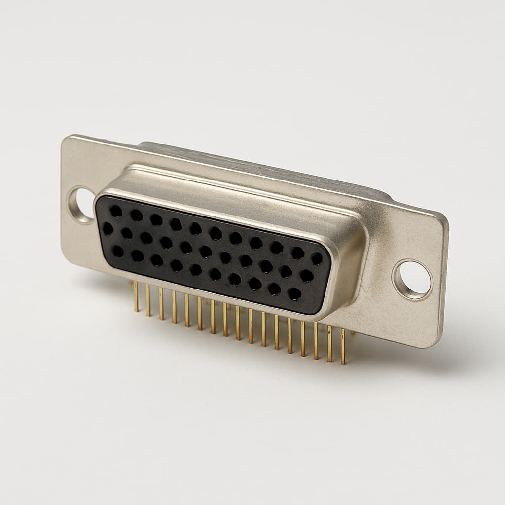Molex / FCT 1731130458 HD D-Sub PCB Connector — illustrative AI-generated image
