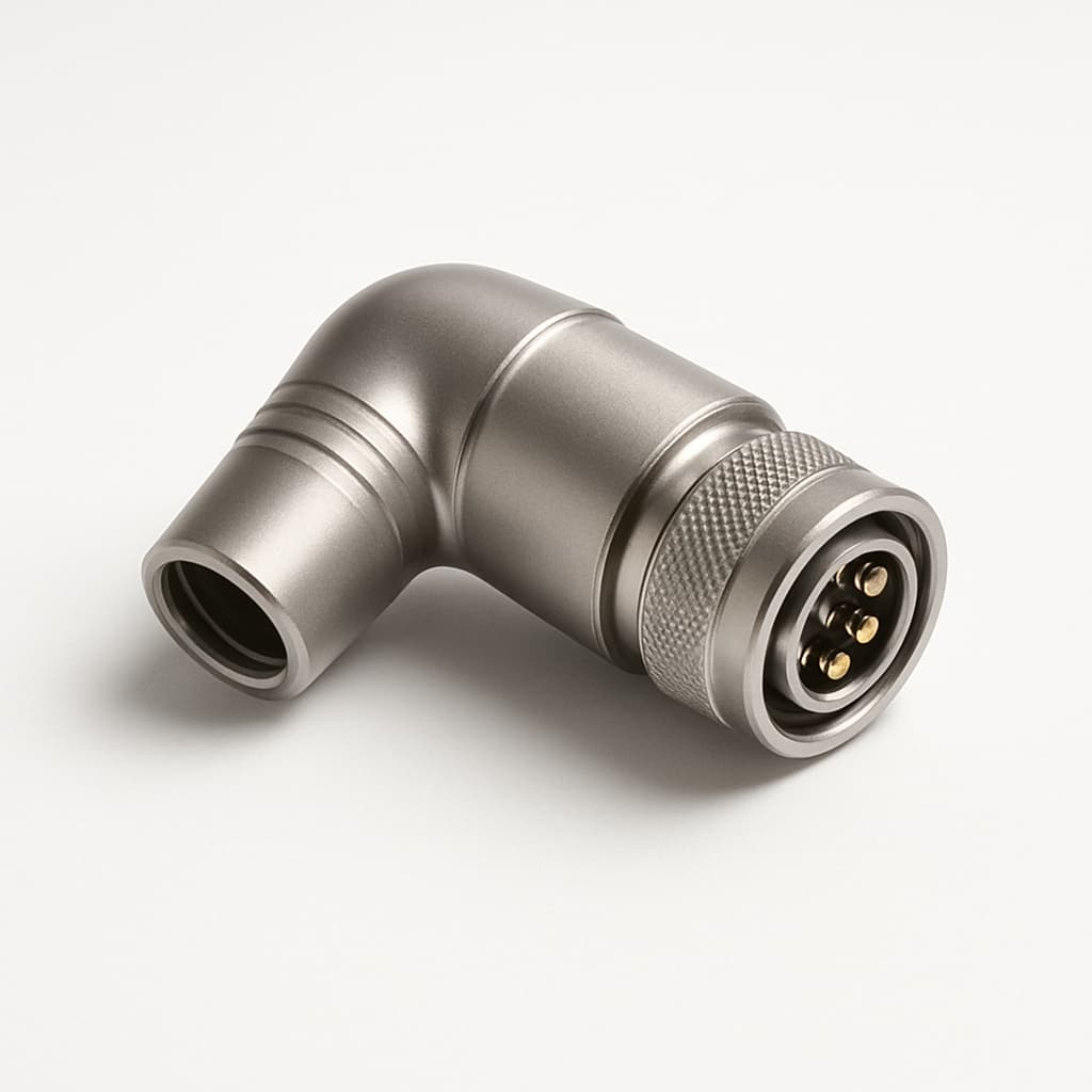 FPG.1B.308.CLAD52 Elbow Plug 8 pole — illustrative AI-generated image