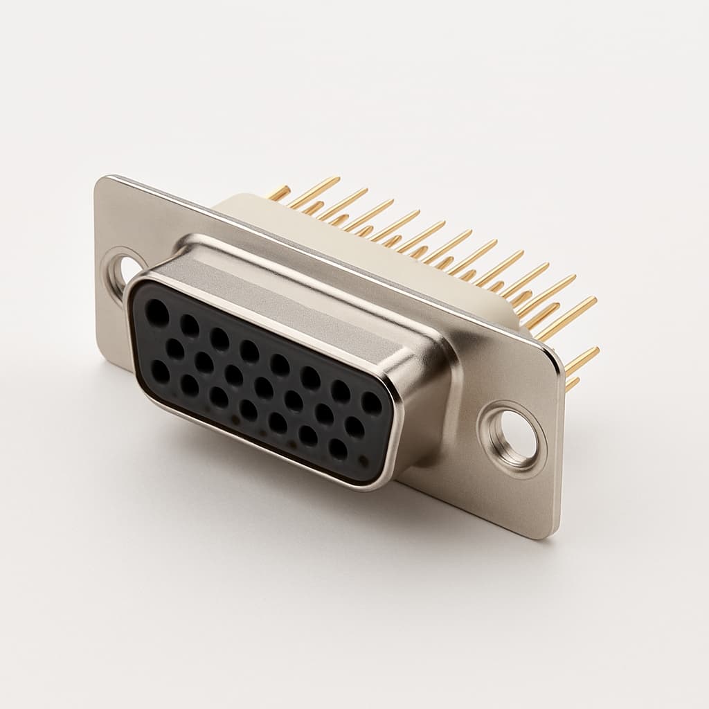 Molex / FCT 1731130415 (F15-26S116G2-0903) HD D-Sub PCB Connector — illustrative AI-generated image