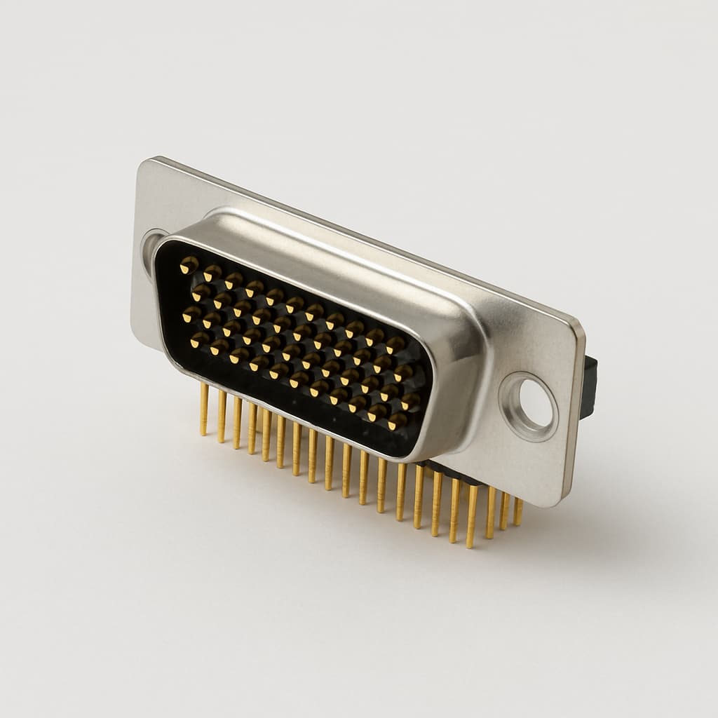 Molex / FCT 1731130419 (F25-44P116G2-0903) HD D-Sub PCB Connector — illustrative AI-generated image