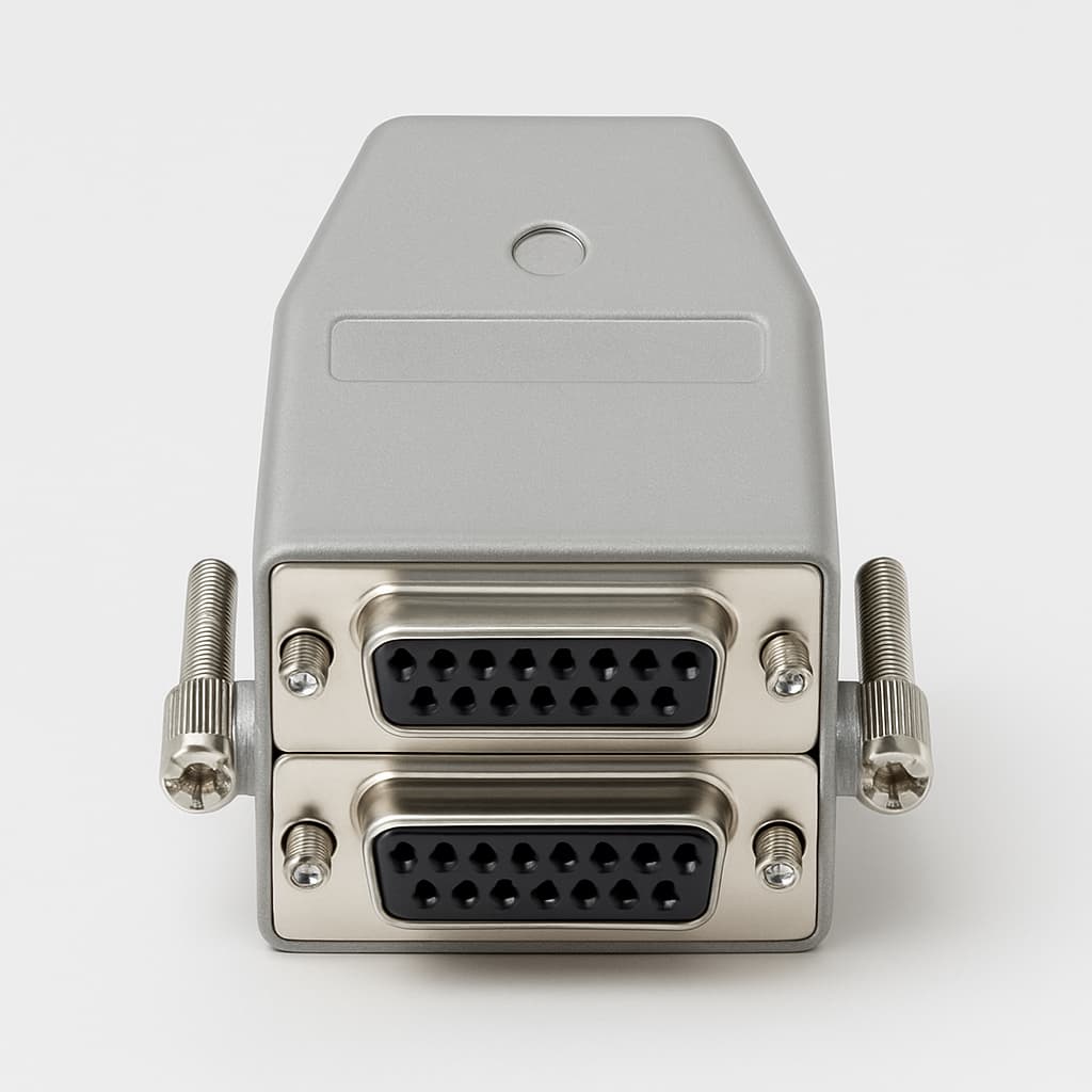 Molex / FCT 1731140537 (FDT25SG2S-K1019) Dualport 25P + Hood — illustrative AI-generated image