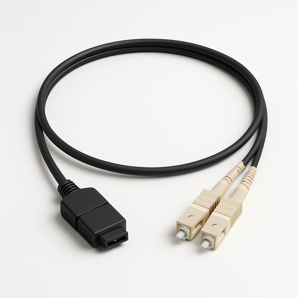 960PA2OM3AMTSC1M0 F960 2-Channel Plug to 2x SC Cable Assembly — illustrative AI-generated image