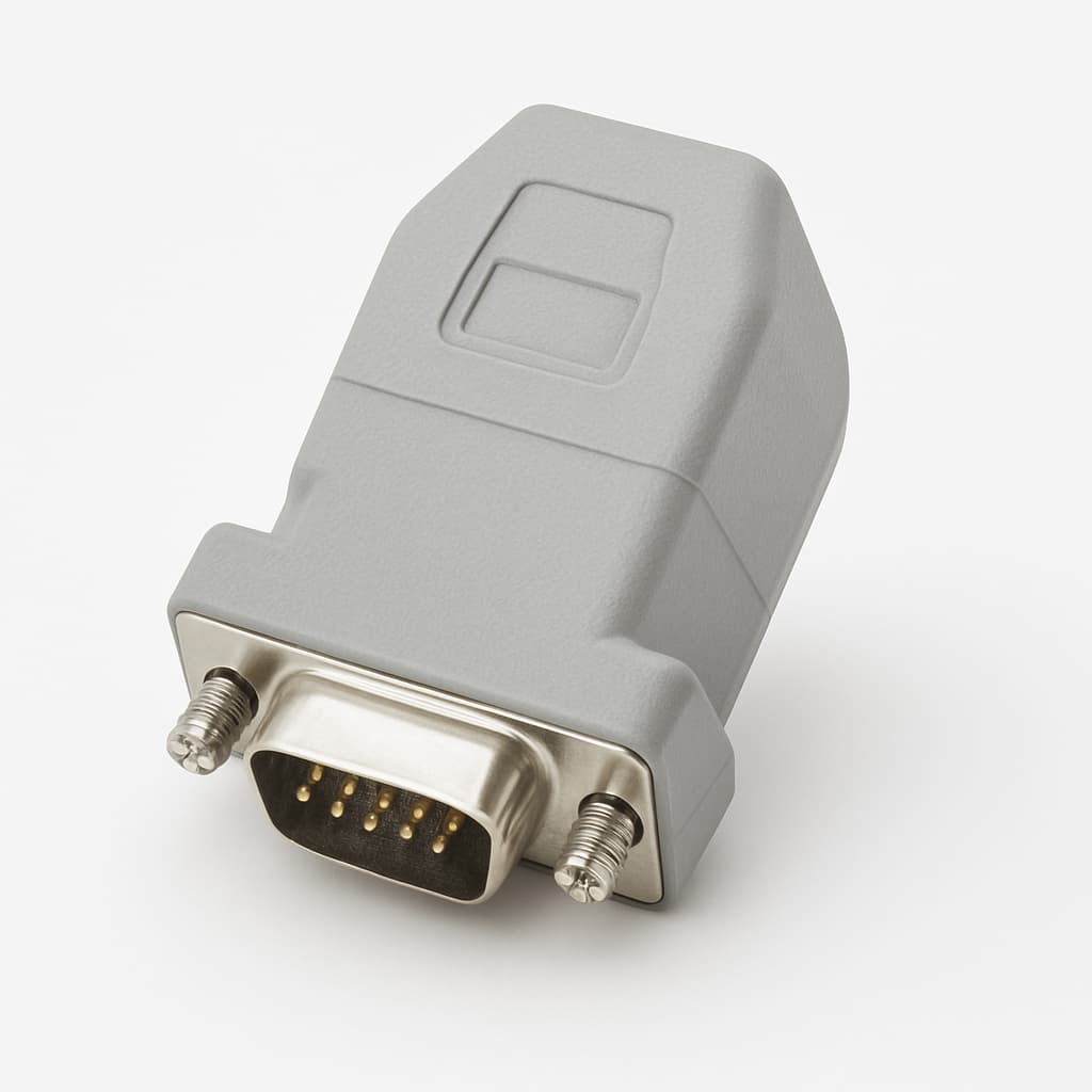 Molex / FCT 1731140534 (FDT09SPG1S-K1019) DPORT 09 Plug with Hood — illustrative AI-generated image
