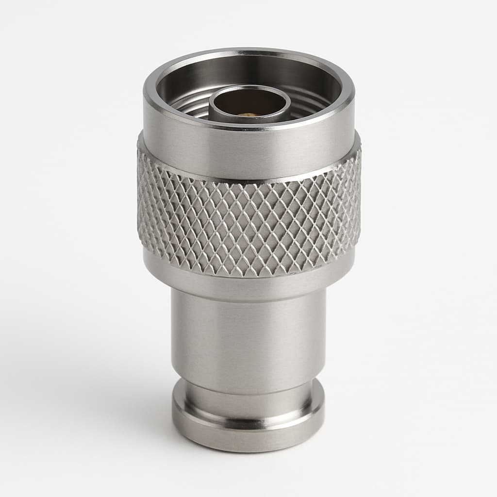 TC-400-NMH-X N Straight Plug Male — illustrative AI-generated image
