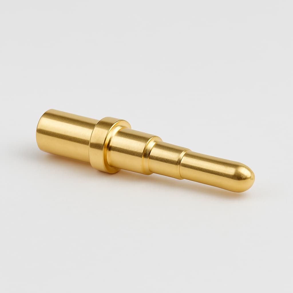 Telegartner C00011A1134 Gold Contact — illustrative AI-generated image