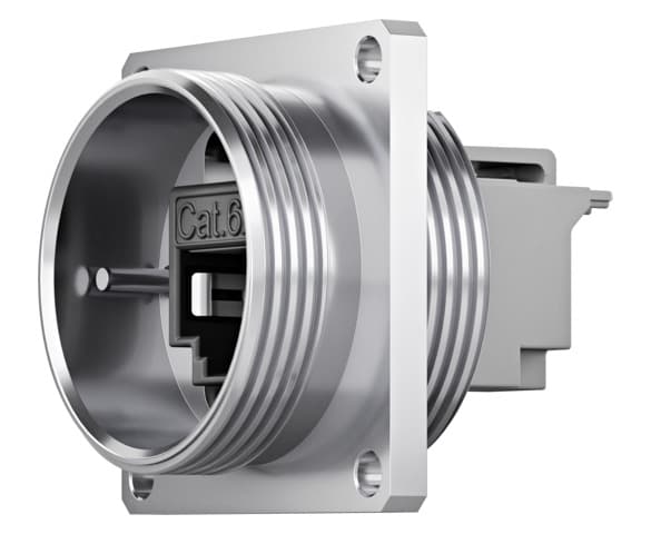 Telegaertner J60020A0003 TOC Bulkhead Set, AMJ Coupler K Cat.6A