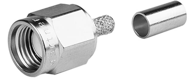 Telegaertner J01150R0071 R-SMA Straight Plug, G5, 50 Ohm