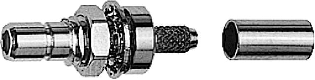 J01160A0398 SMB Bulkhead Plug Crimp, G7 (RG-316/U)
