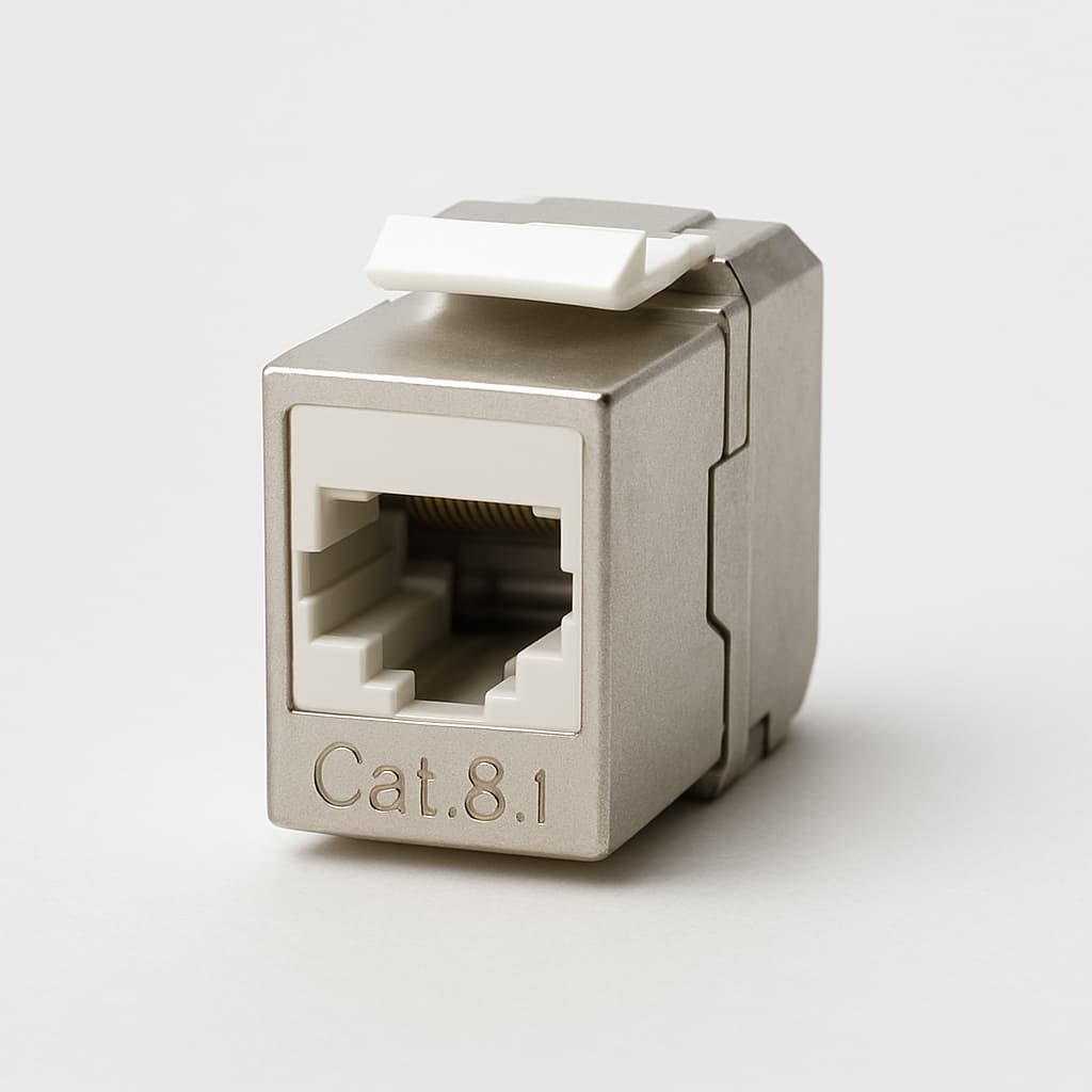 Telegaertner J00029A8501 AMJ T568A/B Cat.8.1 — illustrative AI-generated image
