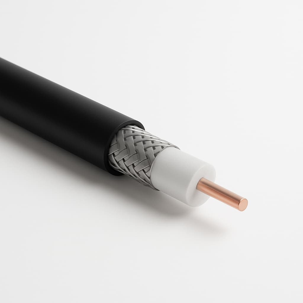 Telegaertner L01022C0010 Low Loss 400 FRLSZH Coax Cable — illustrative AI-generated image