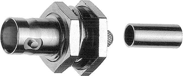 Telegaertner J01003A0054 BNC Bulkhead Jack, 75 Ohm
