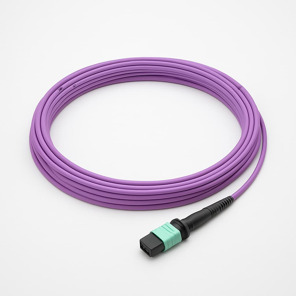 Telegaertner L00833A2401 MPO24 Female Patch Cord, 5m — illustrative AI-generated image