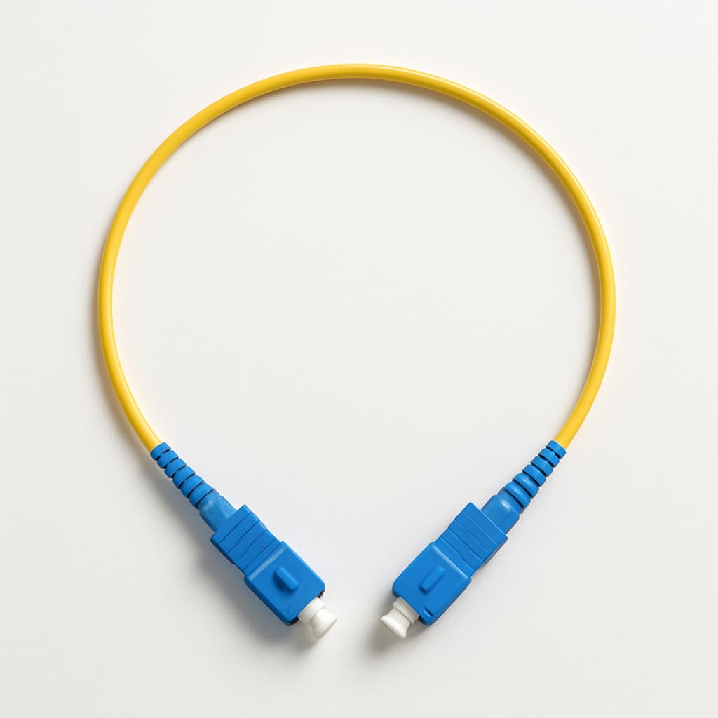 L00870U0002 FO Patch Cord 2xE9/125 OS2, 0.5 m — illustrative AI-generated image