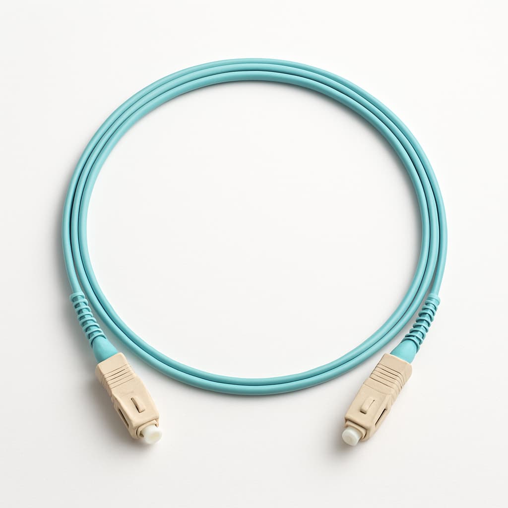 L00870U0005 FO Patch Cord 2xG50/125 OM3, 1.0m — illustrative AI-generated image