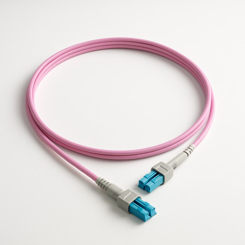 Telegaertner L00870U0007 FO Patch Cord 2xG50/125 OM4 1.0m — illustrative AI-generated image
