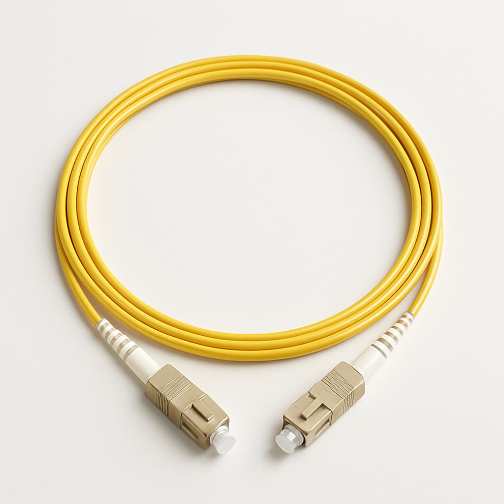 Telegaertner L00871U0003 FO Patch Cord 2xE9/125 OS2 — illustrative AI-generated image