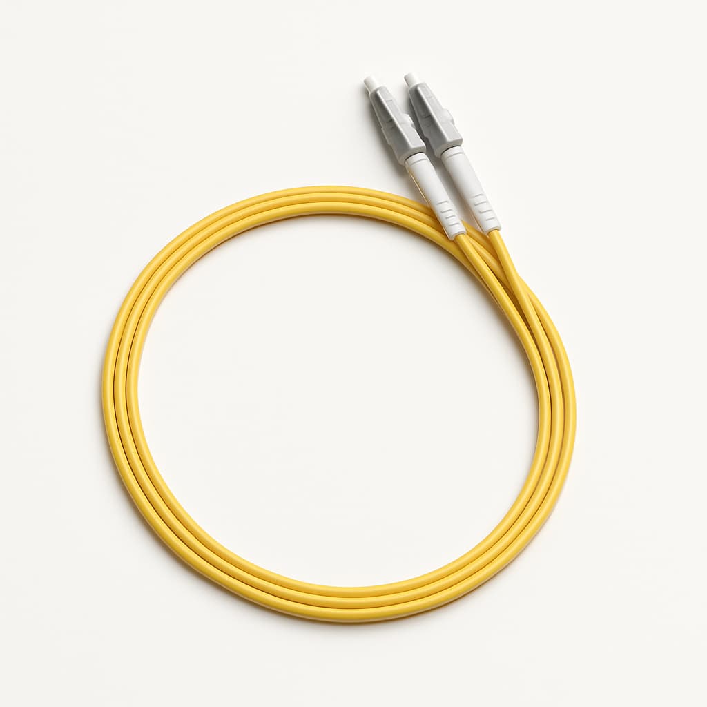 Telegaertner L00871U0006 FO Patch Cord, LC HD-D Uniboot to LC HD-D Uniboot, 1.5m — illustrative AI-generated image
