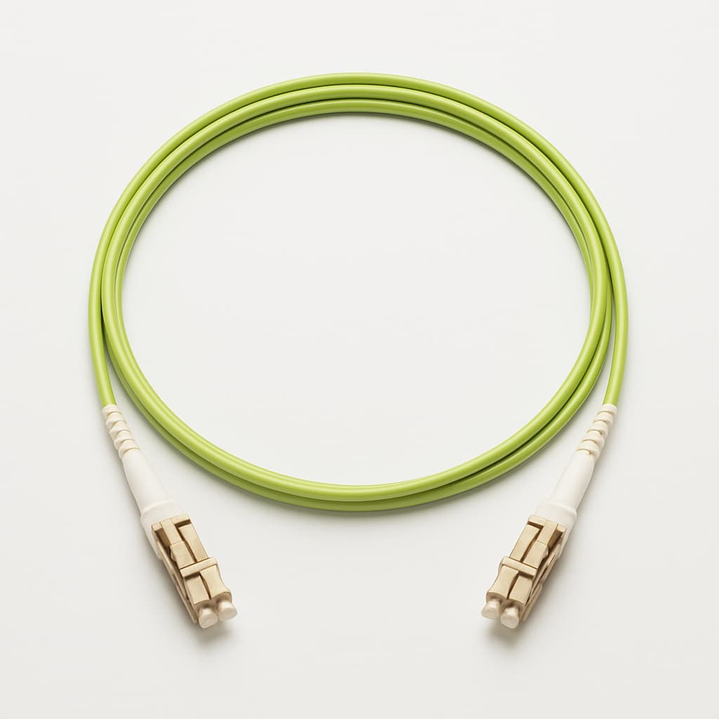 Telegaertner L00871U0009 FO Patch Cord 2xG50/125 OM5 2.0 m — illustrative AI-generated image