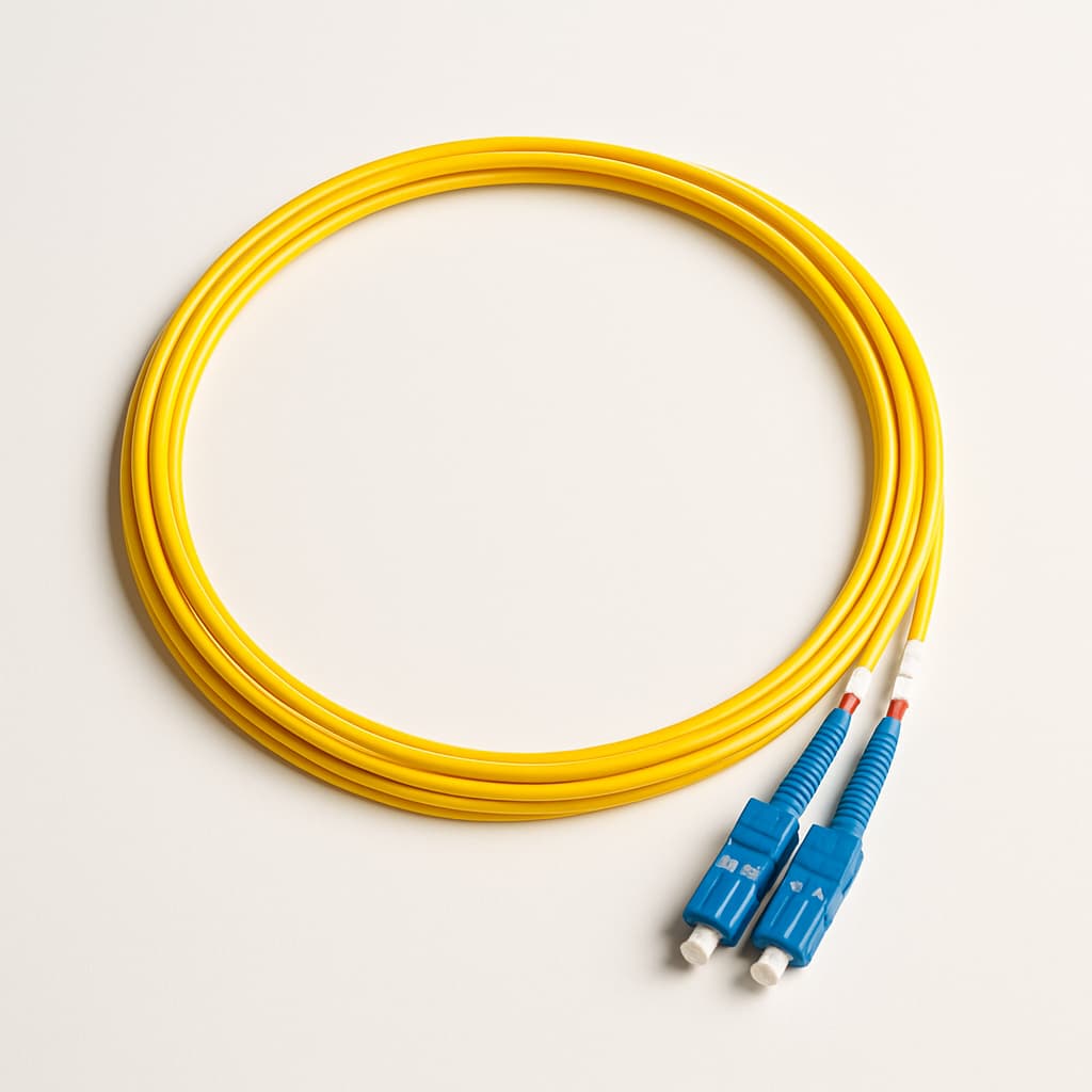 Telegaertner L00872U0002 FO Patch Cord 2xE9/125 OS2 2.5 m — illustrative AI-generated image