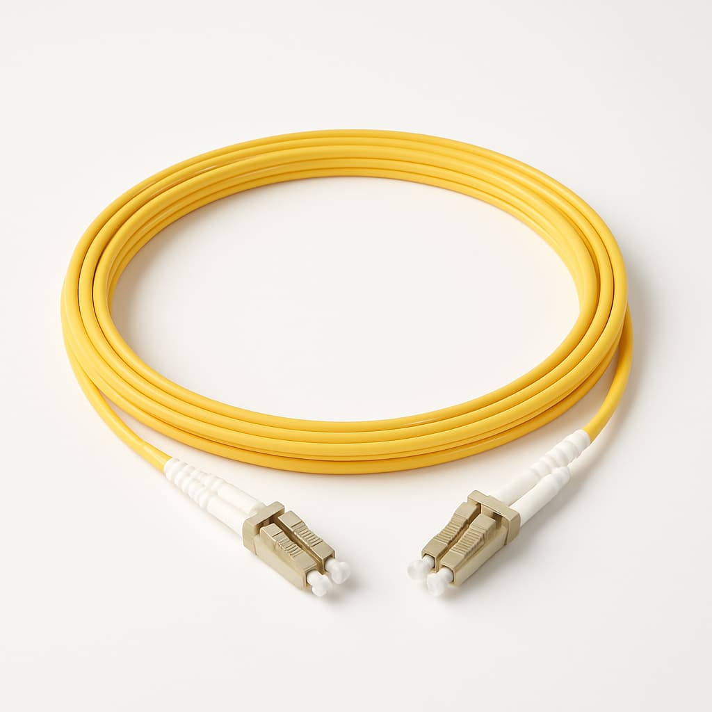 Telegaertner L00873U0000 FO Patch Cord 2xE9/125 OS2 5.0 m — illustrative AI-generated image