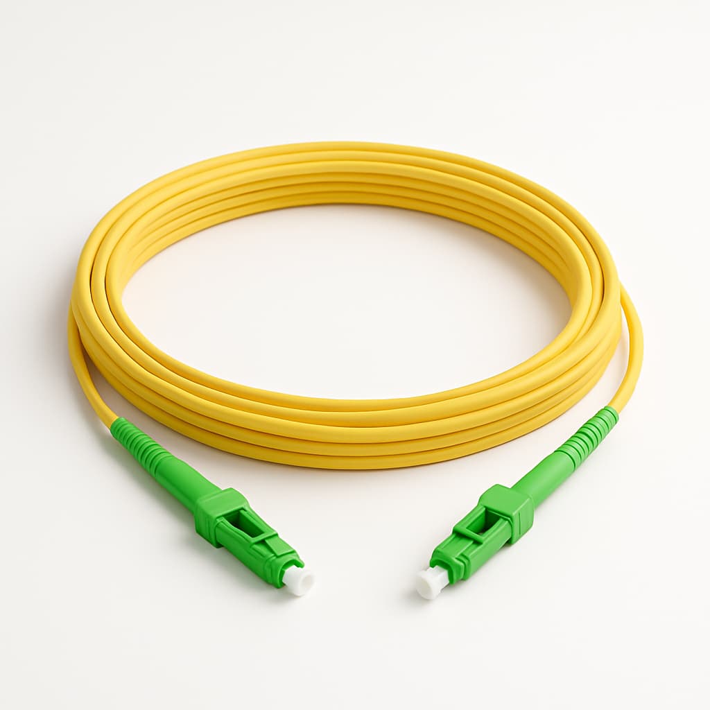 Telegaertner L00873U0001 FO Patch Cord 2xE9/125 OS2 5.0m — illustrative AI-generated image