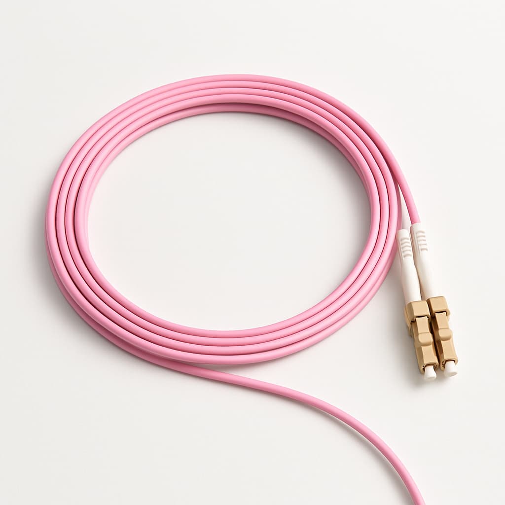 FO Patch Cord L00873U0003, 2xG50/125 OM4, 5.0m — illustrative AI-generated image