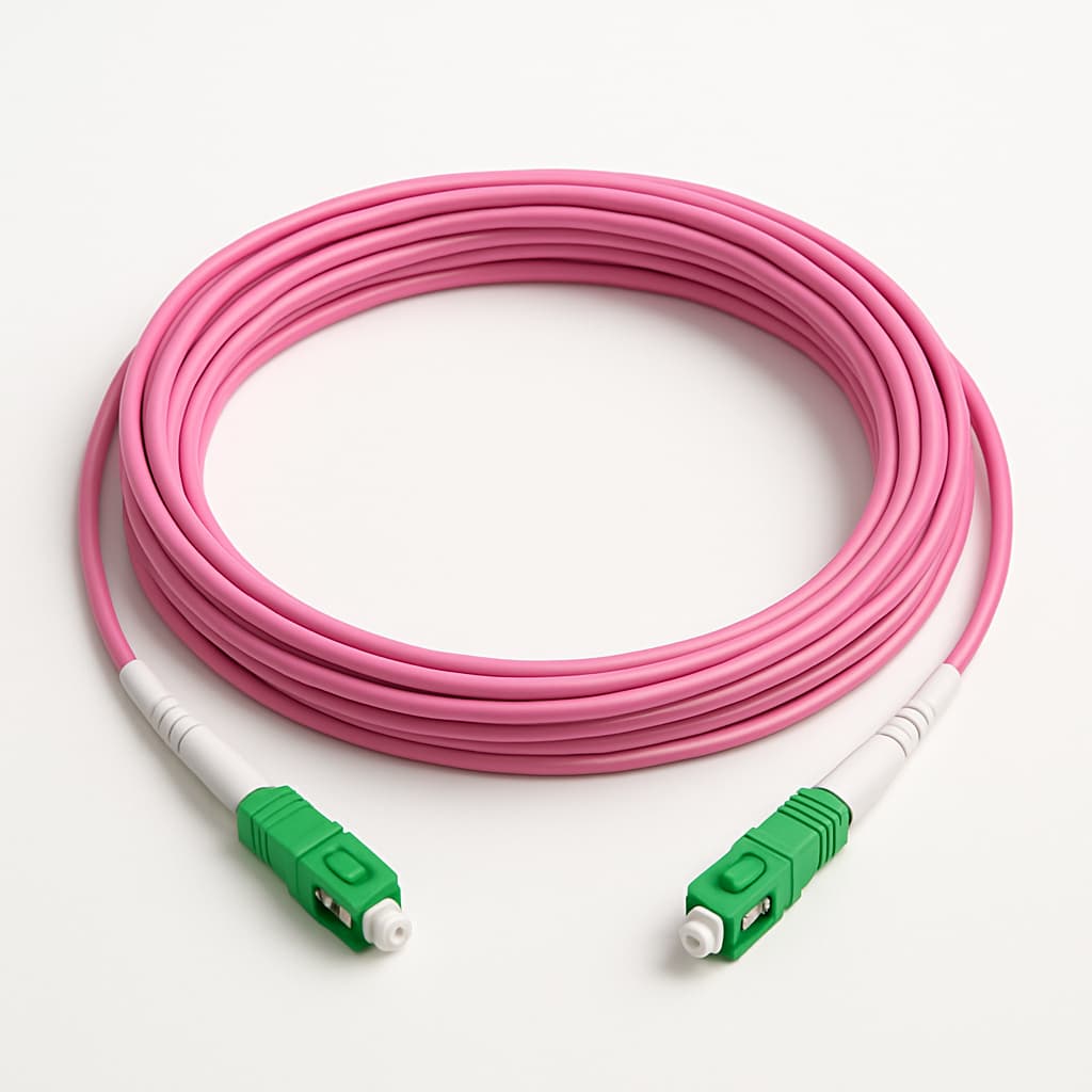 Telegaertner L00875U0003 FO Patch Cord 2xG50/125 OM4 — illustrative AI-generated image