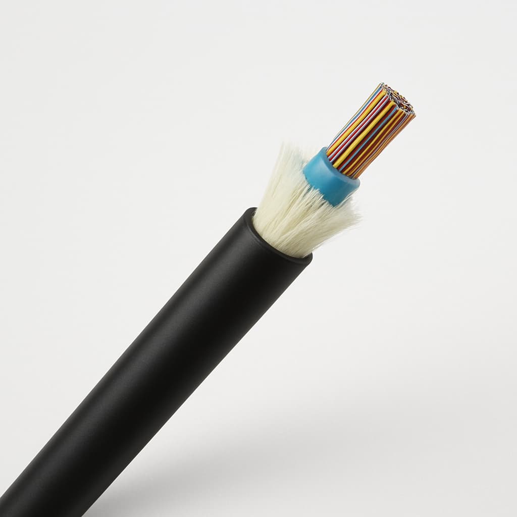 L08020A1524 FO Outdoor Cable 1x24E9/125 OS2 — illustrative AI-generated image