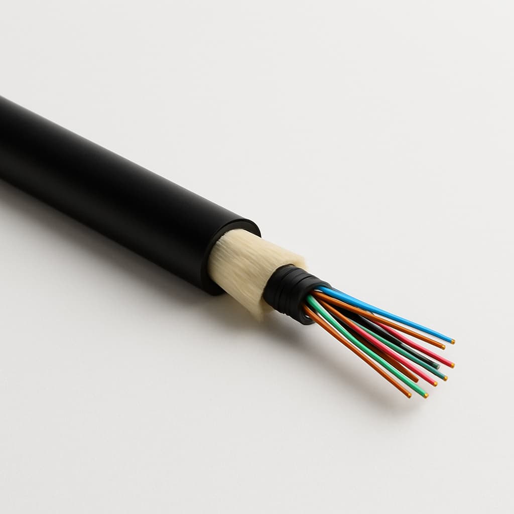 Telegaertner L08021B1504 FO Outdoor Cable — illustrative AI-generated image