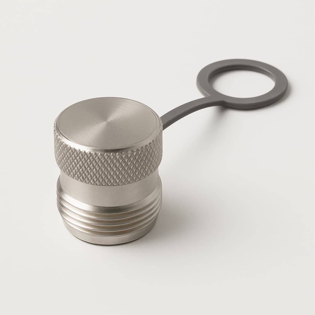 Telegaertner H00080B0002 4.3-10 MT Plug Protective Cap IP68 — illustrative AI-generated image