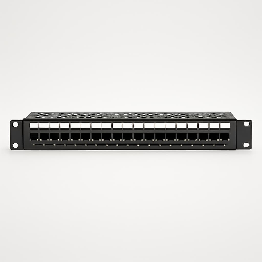 Telegaertner H02030A0425 19" Patch Panel PROFI Plus 1HU — illustrative AI-generated image