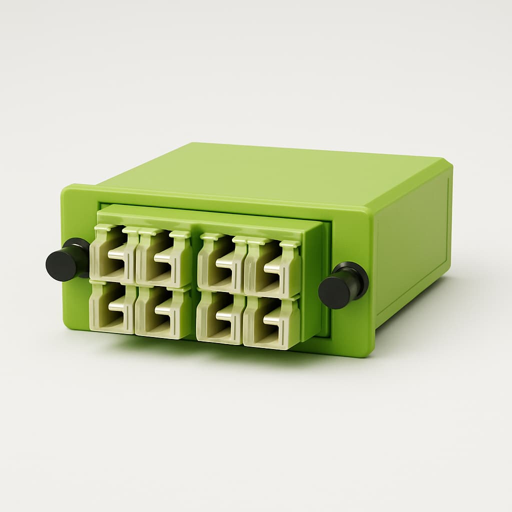 H02050F4161 FanOut Module with 6xLC Duplex OM5 — illustrative AI-generated image