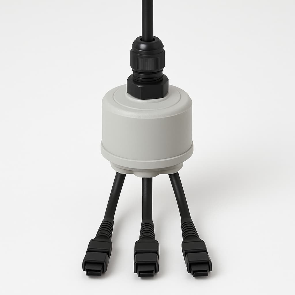 Telegaertner H02052B0224 Cable Splitter ODS/M20 IP54 MPO — illustrative AI-generated image