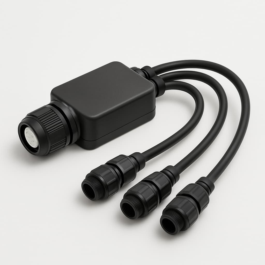 Cable Splitter ODS/M20 IP54 MPO for 48 Fibres H02052B0228 — illustrative AI-generated image