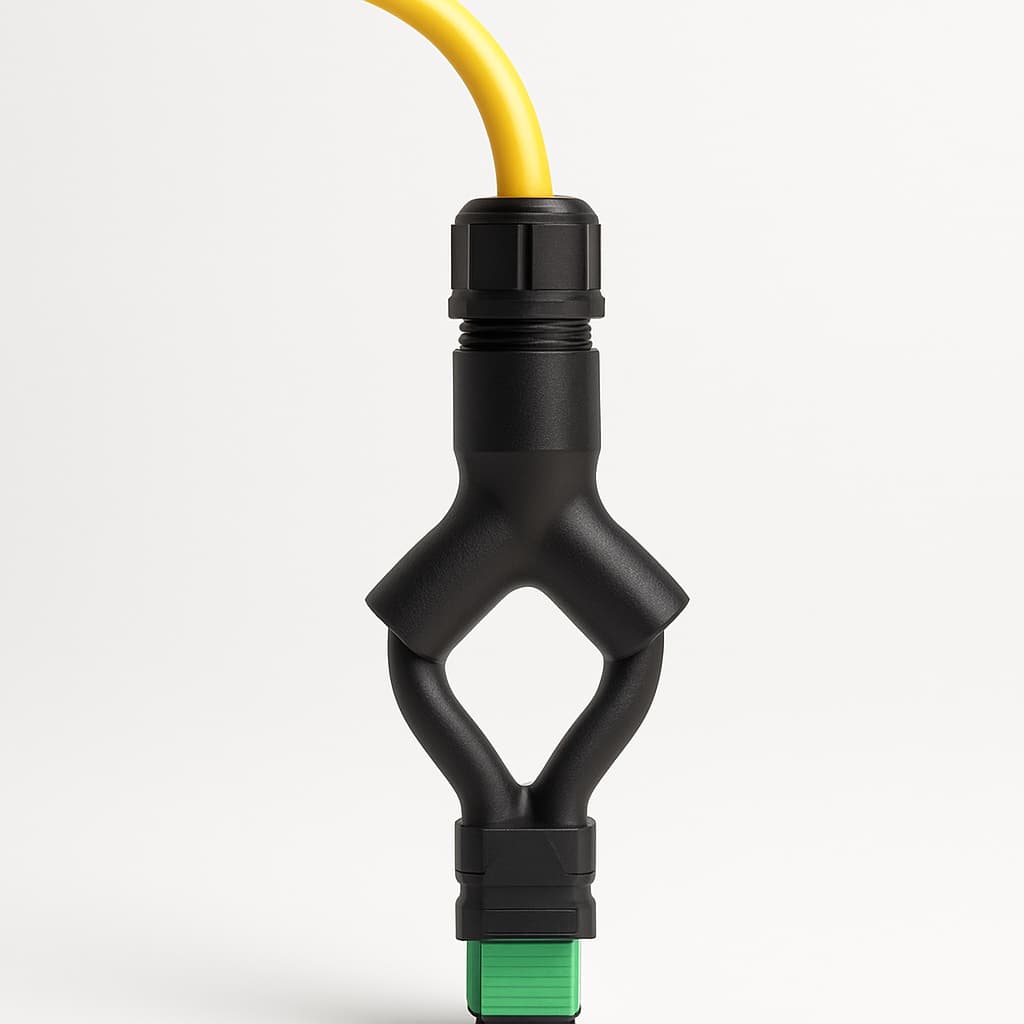 Telegaertner H02052B1225 Cable Splitter ODS/M20 IP68 MPO — illustrative AI-generated image