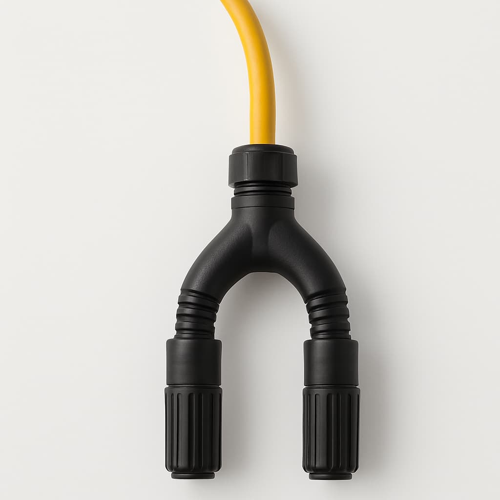 Telegaertner H02052B1228 Cable Splitter ODS/M20 IP68 MPO — illustrative AI-generated image
