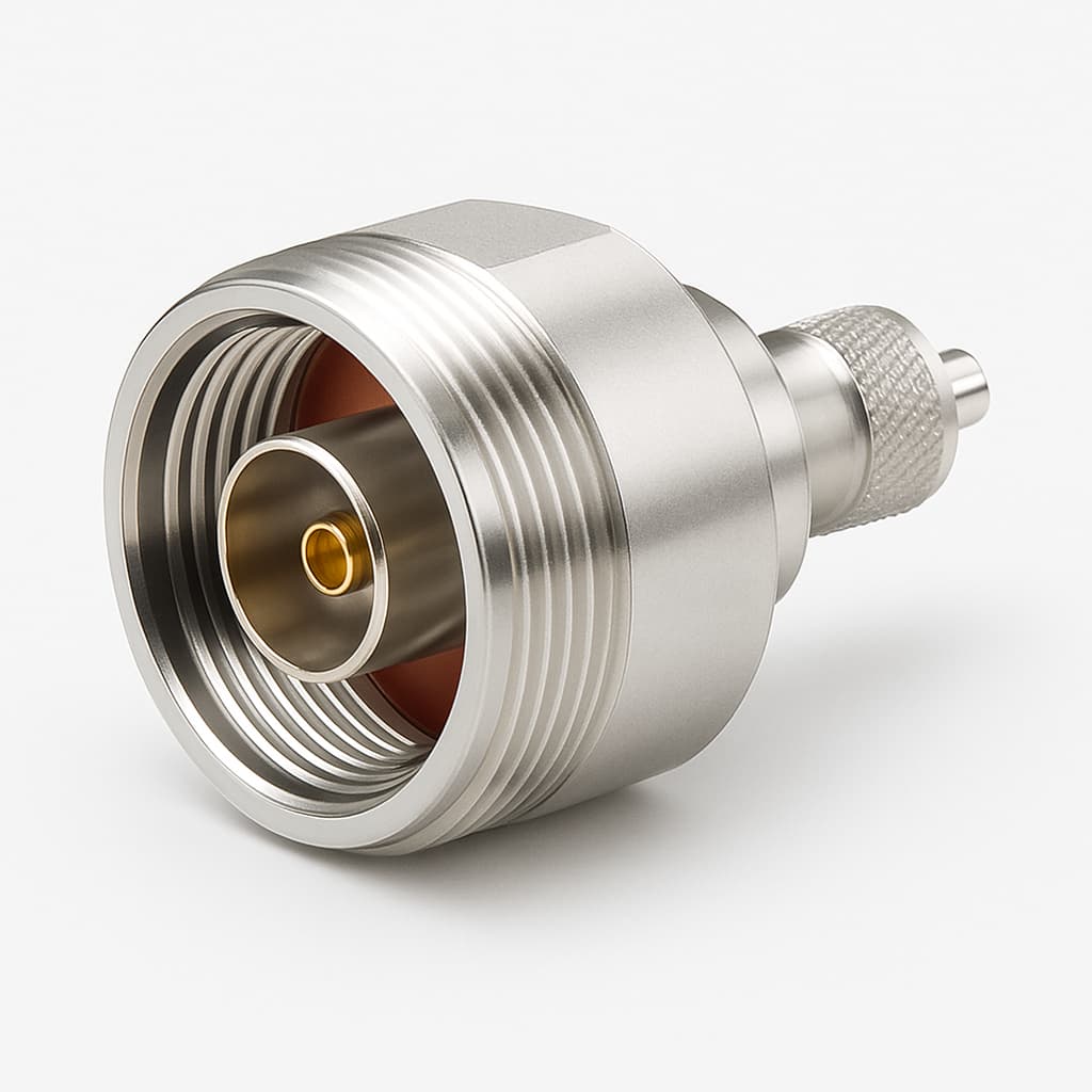 Telegaertner J01122A0040 Adapter 7-16m to 1.5-3.5f — illustrative AI-generated image