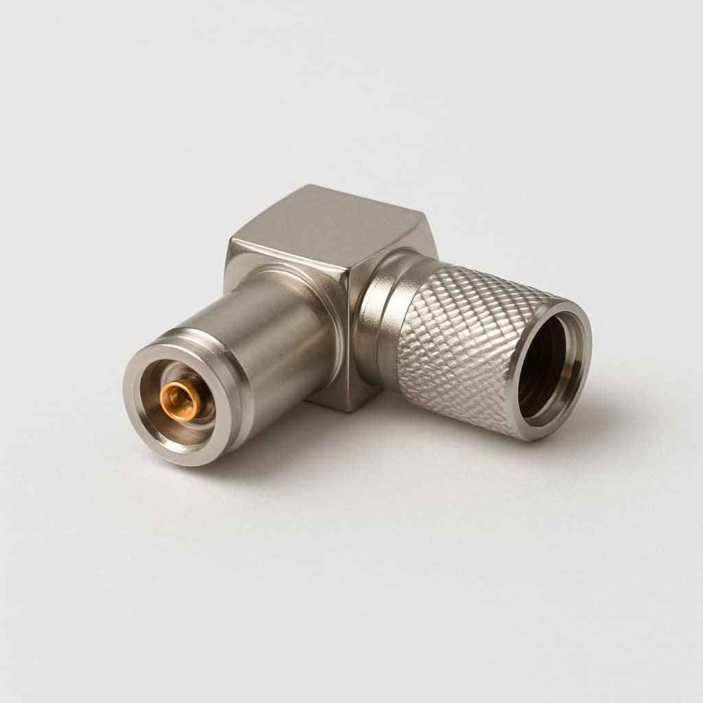 J01480A3005 1.5-3.5 Right Angle Plug Push-Pull, G10 (UT-141) — illustrative AI-generated image