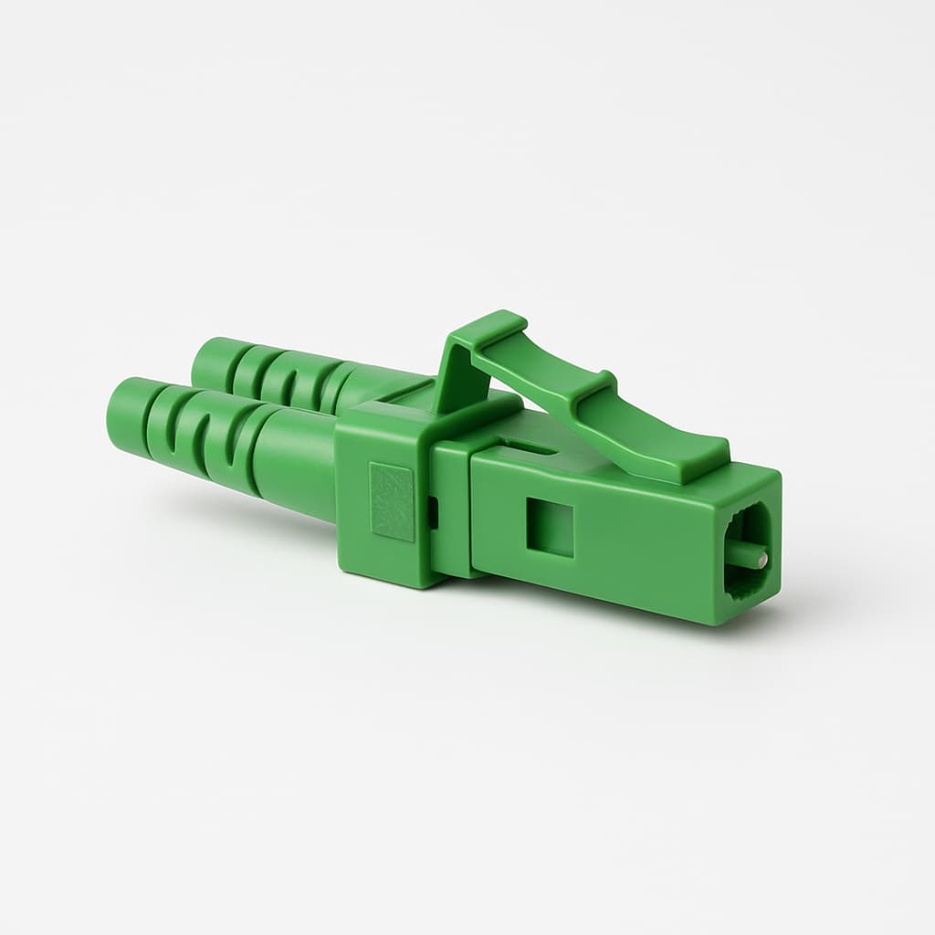 Telegaertner U01100A0394 LC/APC HD Duplex Plug — illustrative AI-generated image