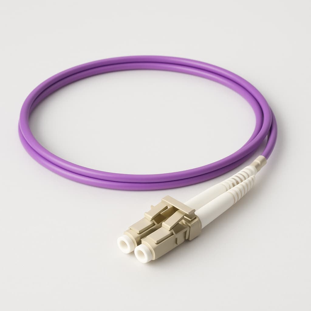 LC HD Duplex Plug Cable Assembly U01100A0396 — illustrative AI-generated image